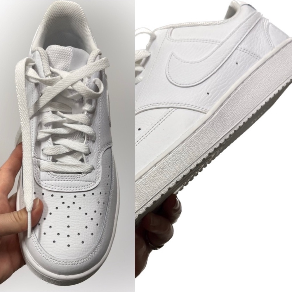 NWOT NIKE Court Lows All White no original box size 11 - Picture 1 of 17